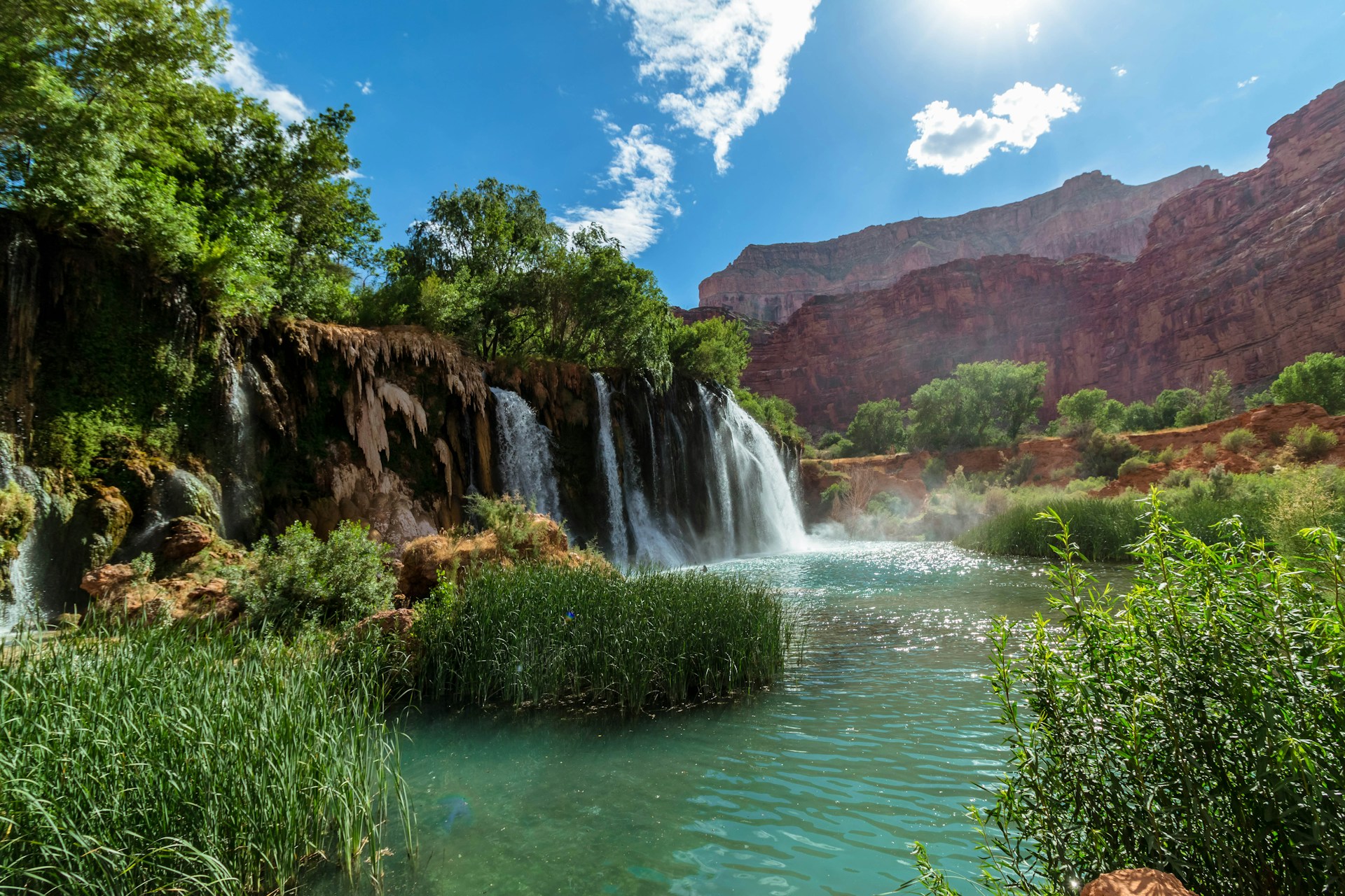 Is there waterfalls in the Grand Canyon?